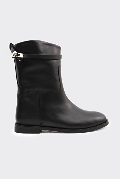 derinet Hakiki Deri Fermuarsız Kadın Bot