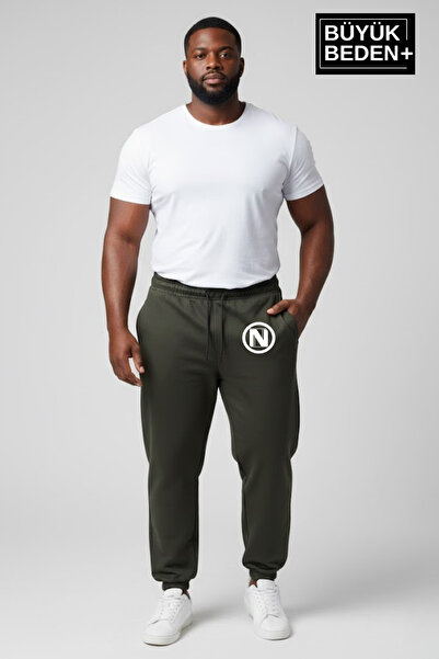 Superlife Men's Plus Size N Logo Elasticated Leg Casual Fit Jogger Slim Sweat...