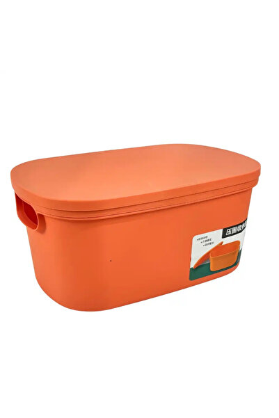 Kovar منظم خزانة متعدد الأغراض من البلاستيك، صندوق تخزين مكتبي بمقبض وغطاء - ...