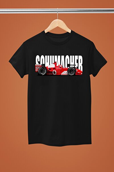 MAGORS MICHAEL SCHUMACHER ПЕЧАТЕНА ПАМУЧНА ТЕНИСКА С КЪСИ РЪКАВИ И РЕГУЛЯРНА ...