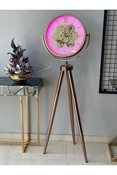 Libas Metal TRİPOD SAAT LEDLİ ROSE METAL (pembe)