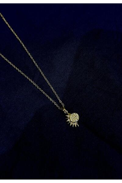 SWORDS CONCEPT Steel 2-Piece Moon and Sun Friendship Necklace