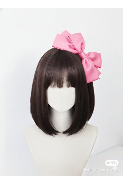 Shiklik Agrafă de păr pentru femei, moale și strălucitoare, cu fundă din sati...