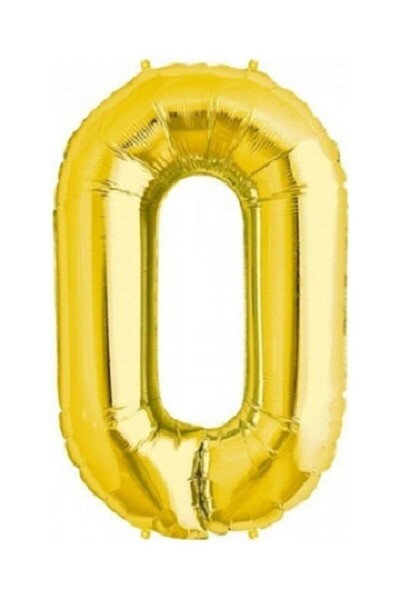 ENG PARTİ DÜNYASI Gold Number Foil Balloons 0–9 |   Shiny Gold Birthday and P...
