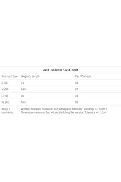 Awama - Women's midi skirt with pockets, ecru, polyester-elastane, XL