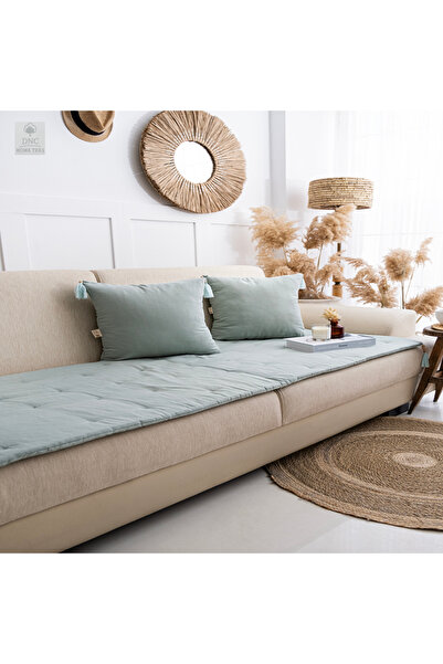 DNC HOMETEX Premium Adaçayı Keten Evcil Hayvan Dostu Koltuk Pedi (80x180)