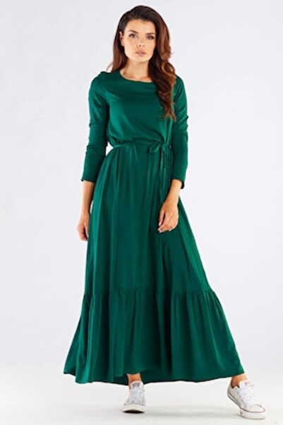 Awama Dress A455 - Green - S/M