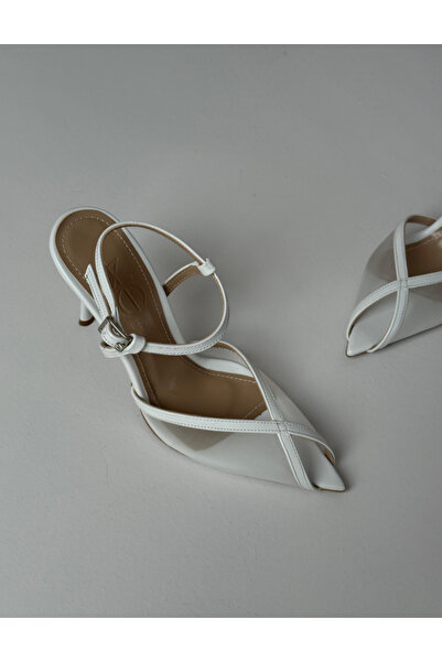 Naz Genç Ayakkabı WENDY TRANSPARAN TOPUKLU AYAKKABI BEYAZ