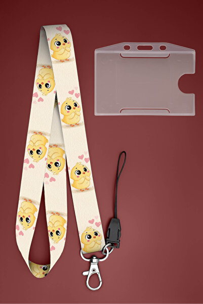 Apptakı Yavru Civciv Boyun İpi Boyun Askı İpi Boyun Askısı ve Kartlık - ASS0355