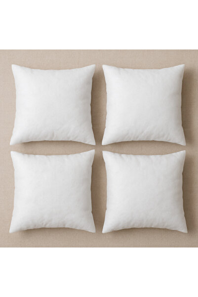 TicaretJet 4 Adet Premium Kare Kırlent Iç Yastık 1.kalite Elyaf Dolgulu 45x45...