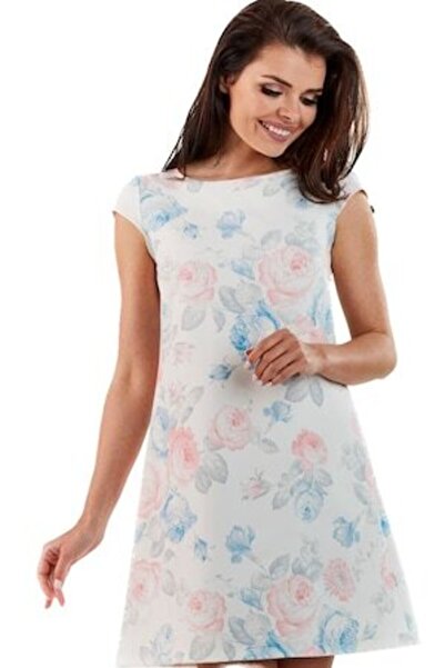 Awama Pastel Flowers Dress