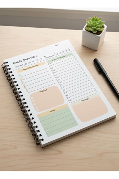 İmajmix |Günlük Ders Planı Defteri A5 | Çalışma ve Motivasyon Planlayıcı