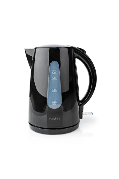 Nedis Electric Kettle, 1.7 L, 360° Rotating Base, Black