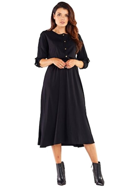 Awama Dress, Elastane, Black, XL