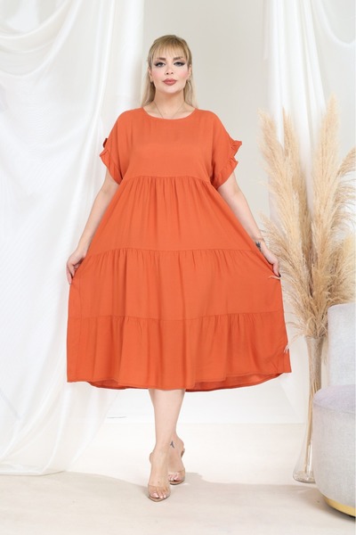 mervemoda Women Summer Plus Size Dress