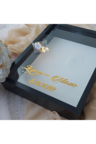 Verda Çerçeve 30x40 Cm Ledli Derin Tasarım Gül Kutusu Anı Çerçevesi! Ayna Çer...