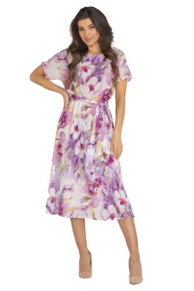 Awama Rochie A510, Poliester, Violet