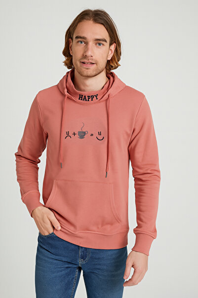 FOR MAN سويت شيرت مطبوع بغطاء رأس للأولاد