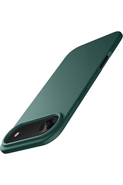 Generic غطاء حماية خلفي من السيليكون مقاوم للصدمات متوافق مع آيفون إير، لون زيتوني