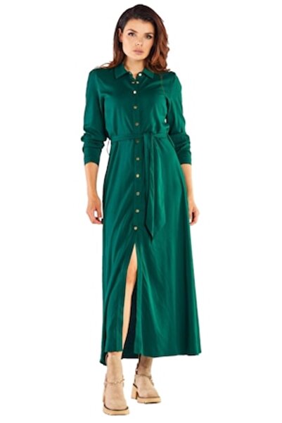 Awama Dress, Elastane, Green, M
