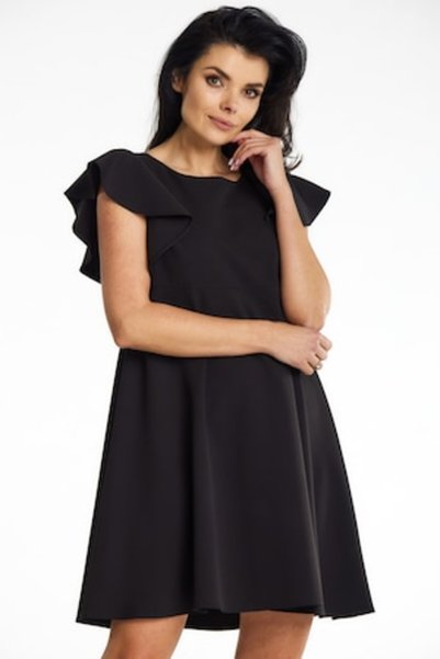 Awama Rochie de damă, poliester, neagră A643