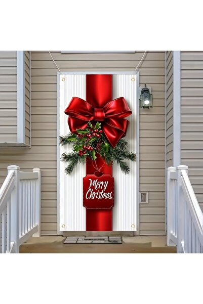 PROMISEBACKDROP2 زينة باب مطاطية، زينة باب من القماش، ديكور عيد الميلاد، السن...
