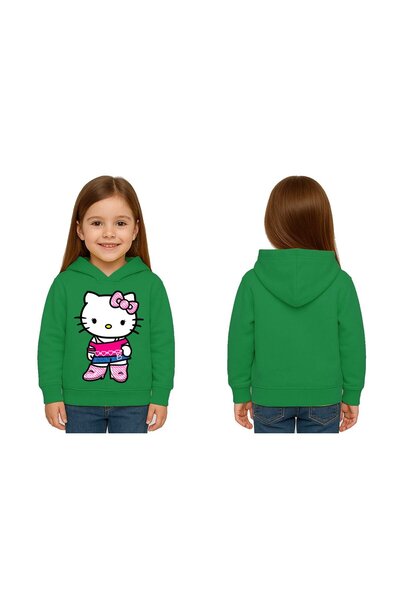 SEDİRLİ Unisex hello kity cu imprimeu Copii Swae tricou cu imprimeu cu glugă ...