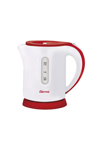 Girmi BL 10 Electric Kettle, 0.8 L, White/Red