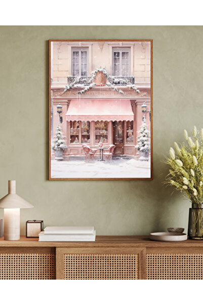 woodhomeworks Tablou decorativ pentru birou, tematică de iarnă, vrynt