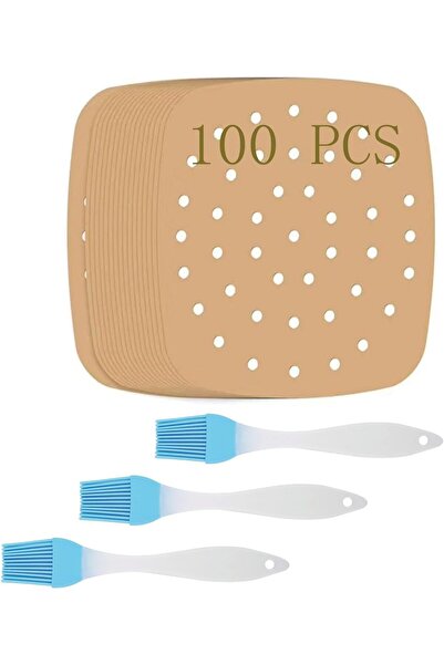 VipDeluXe 100 قطعة من ورق الفرن، مقاس 21 سم