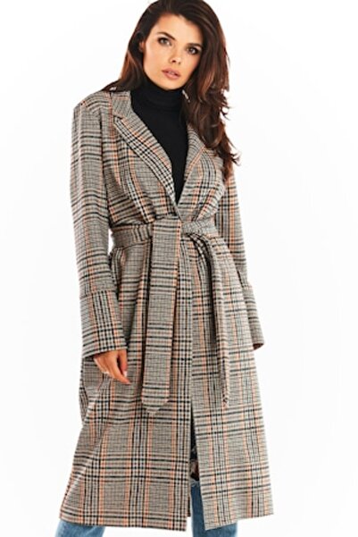 Awama women's coat, polyester, gray, S/M