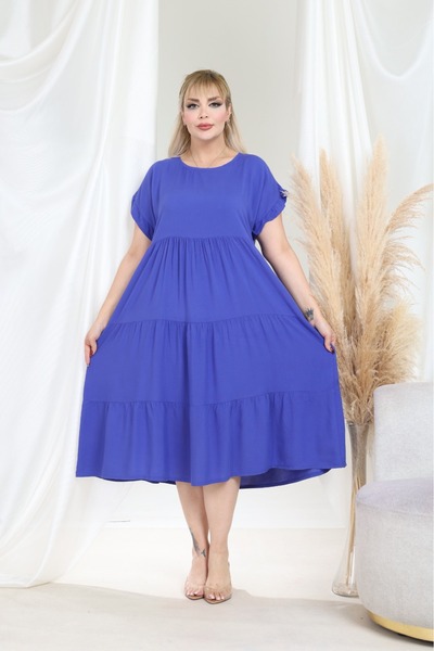 mervemoda Women Summer Plus Size Dress