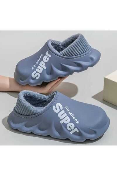 MEYRA House Slippers with Fleece Inside, Home Boots Keep Warm, Waterproof, Unisex