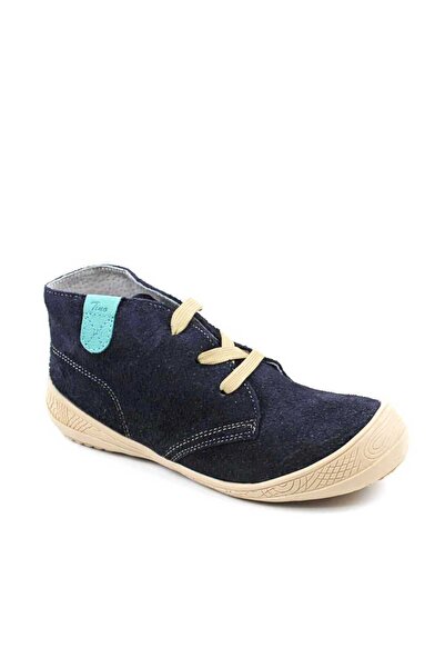 tino Ghete usoare " BAREFOOT " , pentru copii , din piele naturala 3236-BLEUMARIN