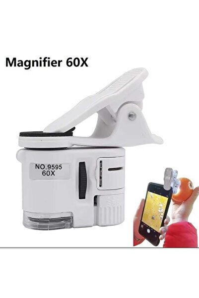 Genaric عدسة مكبرة تثبت على كاميرا الهاتف للأشياء القريبة تكبر حتى 60X