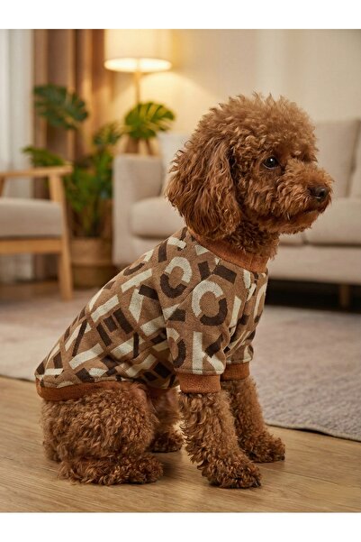 bellorsi Premium Triko Kedi Köpek Kazağı - Desenli, Tasma Delikli Lüks Kedi K...