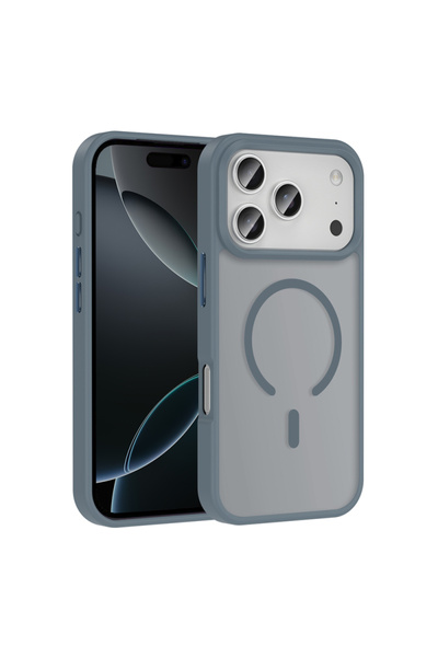 zore Apple iphone 17 Promax Telefon Kılıfı Magsafe Özellikli Metal Tuşlu - 5 ...