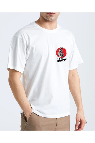 shi dumanlar giyim oversized Μπλουζάκι unisex με στάμπα Mold Bay/ Samurai και...