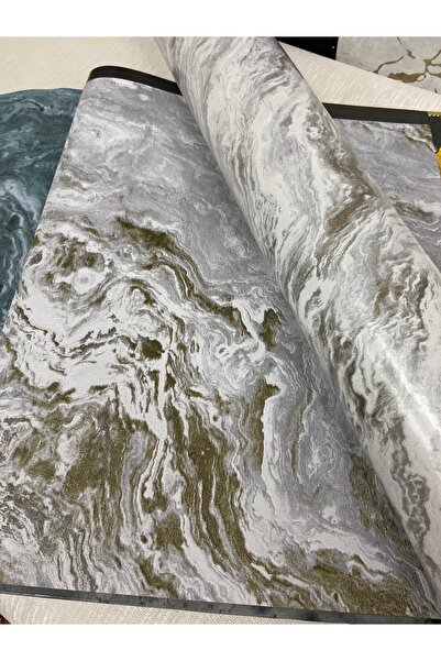 KOÇ YAPI DEKOR Tutkal hediye ithal 16 m2 3d efektli kabartmalı simli granit d...