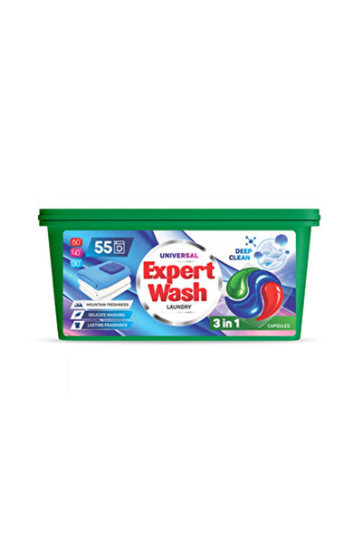 EXPERT WASH 55 Capsule Detergent Rufe Universal