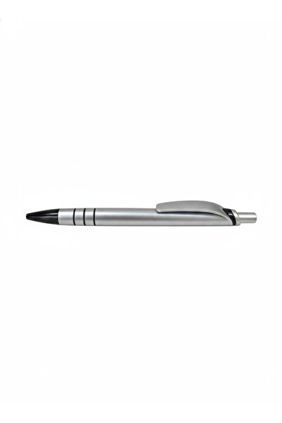 REX Silver pen with black accents, blue ink, dry, 69069