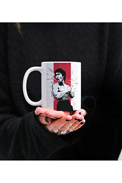 Darkia كوب بورسلين هدية بتصميم بروس لي مطبوع