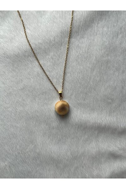 Pel Design Yılancık Taşı Altın Kaplama Kolye El Yapımı