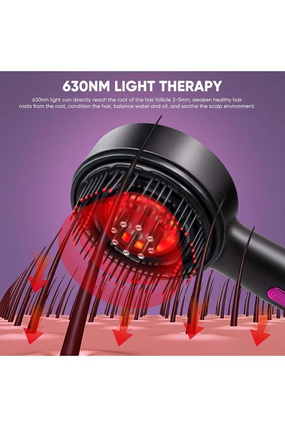 M.A&F's M.A&F Scalp Massager Brush with Oil Applicator - Cordless Electric Shiatsu Head Massager