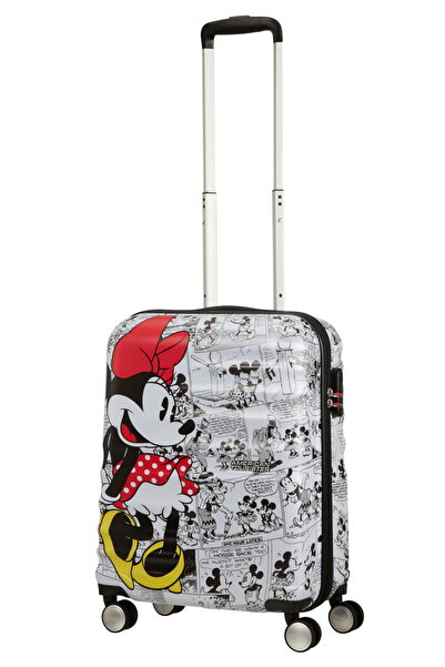 American Tourister Wavebreaker Disney Minnie Comics Troller Cabină 55 cm Alb