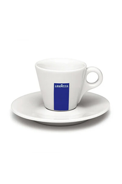 LavAzza Ceramic Espresso Cups with Saucers - 12 pcs