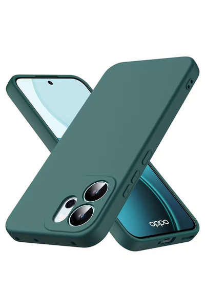 ELITE MOBILE Husa Soft Catifea compatibila cu Oppo Reno 14F, 14FS, Verde inchis