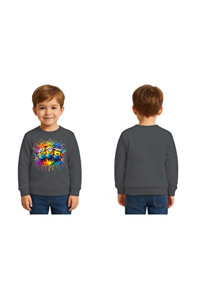 SEDİRLİ Унисекс детска блуза с принт Minions, 3-слойна Sherpa