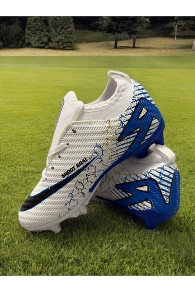 sinmm Krampon halı saha boğazlı-çoraplı dişli erkek çocuk futbol ayakkabısı b...