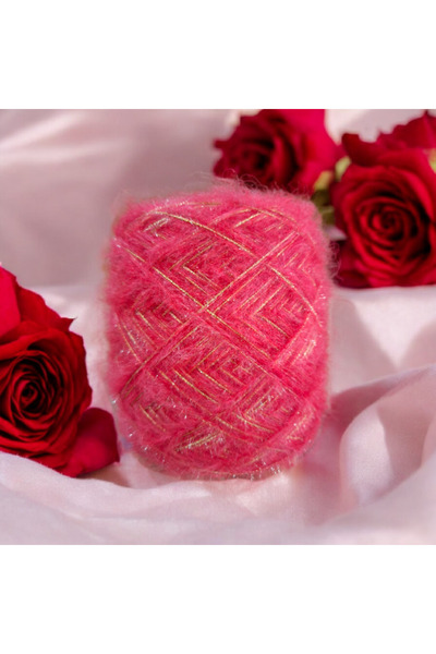 Kırlangıç Moher Mohair & Crystal Glitter Beard Mix Design Hand Knitting Rope 130 Gr